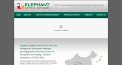 Desktop Screenshot of elephantcapitaladvisors.com